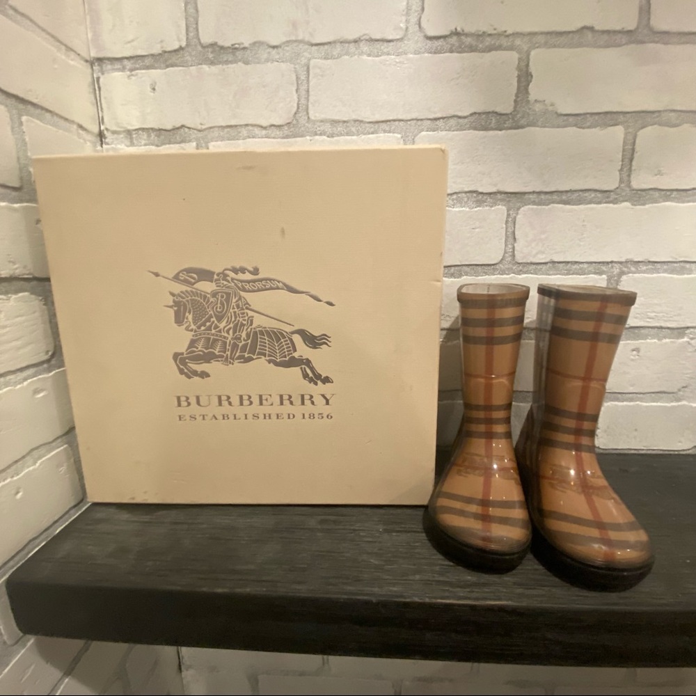 Authentic Burberry children rain boots